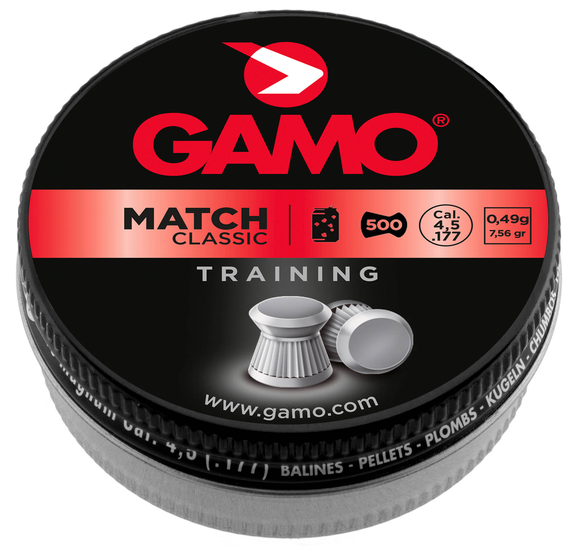 Plombs Gamo Match classic plat cal.4.5mm